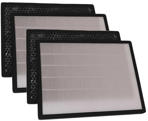 vhbw 4-teiliges Filter-Set Ersatz für Marreal AP3001-FS | AP3001B für Luftreiniger - HEPA-Filter, Aktivkohlefilter