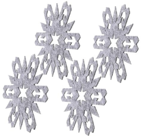 Garneck 4 Stücke Weihnachten Schneeflocke Schneeflocke Tisch Matten Set Für Küche Decor Party