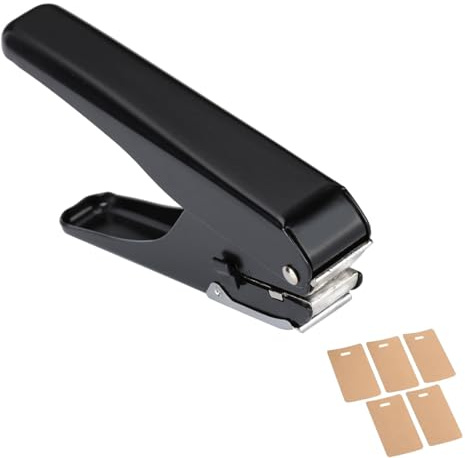 Perforatore a 1 foro, Perforatore per badge Perforatore per carta a foro singolo Perforatore per badge portatile Perforatore per slot resistente per etichetta per bagaglio carta
