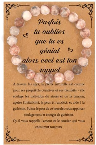 LmashRbaiw Cadeau Noel Femme Bracelet Idee Cadeau Femme Original Utile Cadeau Anniversaire Ado Fille Couple Maman Mamie Sœur Amie