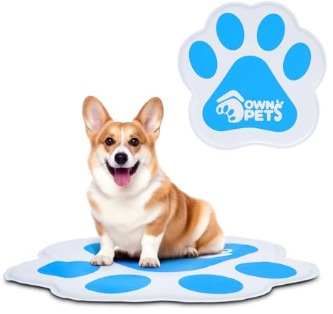 Ownpets Kühlmatte für Hund, Kühldecke Hund, Haustier Kühlkissen, 80 x 80cm selbstkühlen Hundedecke, Hundekühlmatte, mit Lebensmittelechtes Kühlgel, Kaltgelpad für Katzen und Hunde, Grau | Langlebig und ungiftig, leicht zu reinigen, geeignet für Hundekäfig, Sofa, Hundebett