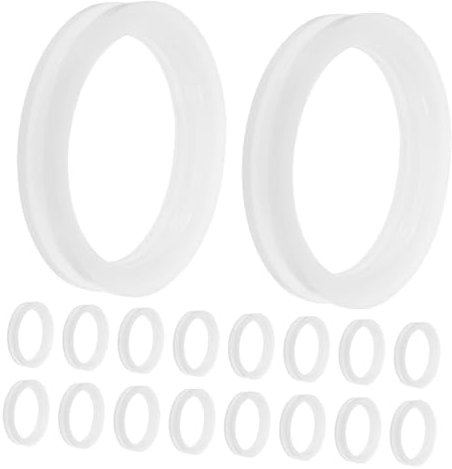Generic 72pcs Heat Collector Tube Sealing Ring Water Heater Gasket Replacement Washer Sealing Washers for Leak Prevention Heater Outer Replacement Seal Gaskets for Heater White