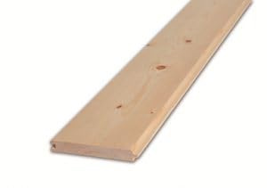Perfil de madera perfilada para fachadas, 11 x 96 mm, longitud: 200 cm, madera, 28 unidades, madera de sauna, colmena, revestimiento