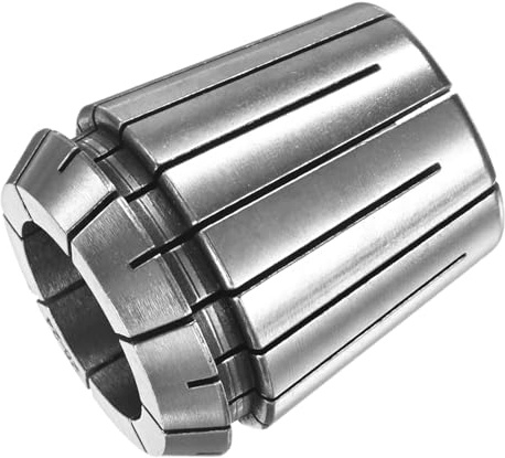 M METERXITY ER32 Spring Collet, 40Cr Steel Spring Collet Chuck 25mm Clamping Diameter for CNC Engraving Machine/Lathe Milling Tool [Silver,1.8x1.6/ 46x41mm]