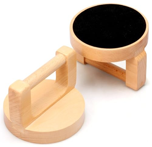 TNTGMG Bares de impresión de bloques, 2 barras de madera para el grabado de impresión, accesorios de impresión, herramienta de repujado, 7,6 × 10,1 cm, mango ergonómico para un uso cómodo