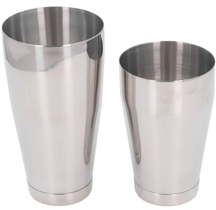 2 piezas de coctelera, Shake Metal Can Compact y Lightweet Design Brink Bartender Kit, material de acero inoxidable, adecuado para mezclar cócteles de bebidas Mojitos y