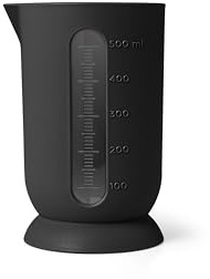 Blim Plus - Caraffa Graduata QB S Carbon Black 500ml - Misuratore Liquidi Beccuccio Salvagoccia - Made in Italy