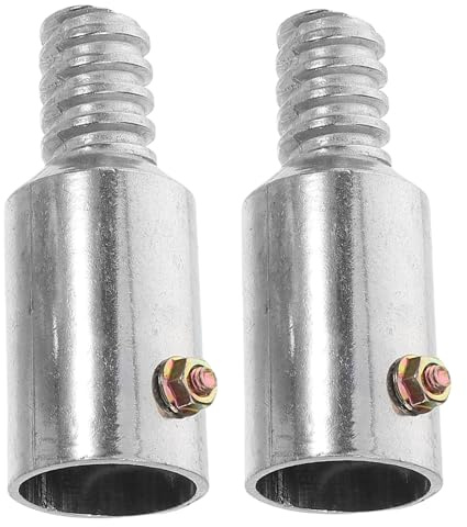 Aluminum Alloy 25mm Threaded Pole Tips Push Broom Handle Threaded End Replacement Kit for Metal Wood Pole Repair and Extension Adapter
