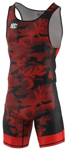 Extreme Hobby - Ringeranzug für Männer HAVOC professioneller Kompressionsanzug für Wettkämpfe, Wrestling Singlet