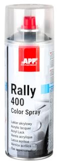 APP Rally 400 Color Spray - Bomboletta spray trasparente lucido | Vernice trasparente lucida | Vernice spray trasparente per carrozzeria e altre superfici, ad alta copertura | 400 ml