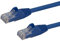 StarTech.com 10m CAT6 Ethernet Cable - Blue CAT 6 Gigabit Ethernet Wire -650MHz 100W PoE RJ45 UTP Network/Patch Cord Snagless w/Strain Relief Fluke Tested/Wiring is UL Certified/TIA (N6PATC10MBL)