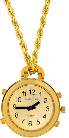 Marschall Deutsch sprechende Umhängeuhr I U-DG I Datumsansage I Stündliche Zeitansage I Wecker I Einfache Bedienung I Perfekt für Senioren, Blinde und Sehbehinderte