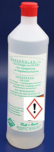 Wasserrose® 1 L NATRON WASSERGLAS ABBEIZEN IMPRÄGNIEREN KLEBEN KORROSIONSSCHUTZ MADE IN GERMANY