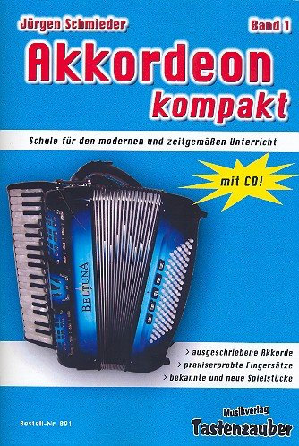 Musikverlag Tastenzauber Akkordeon kompakt Band 1 + CD