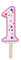 PME Pink Number 1 Candle, Large Size