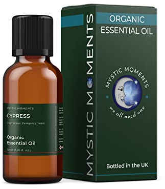 Mystic Moments | Organic Cypress Essential Oil | 30ml | Cupressus sempervirens gives a fresh woody aroma for diffusers, oil blends and fragrance formulations.