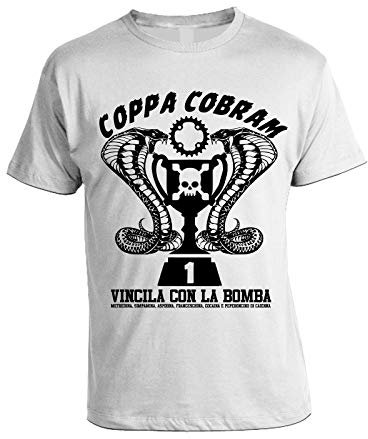 bubbleshirt Tshirt Film Cult Anni '80 Coppa Cobram - vincila con la Bomba - Citazioni Film Anni '80 - Trash - Vintage- Humor