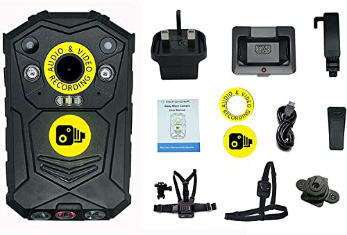 Defender 64GB Wearable Body Camera Bodycam and Accessories - Personal Protection, Door Staff, Doorman, Bouncer, SIA Security Camera