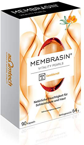 MEMBRASIN® Moisture - Sécheresse Vaginale, Buccale, Oculaire et Cutanée - Hydratation Naturelle Sans Hormones - Résultats Cliniques Prouvés - Omega 3-6-7-9, SBA24®, Vitamines A & E - 90 Capsules