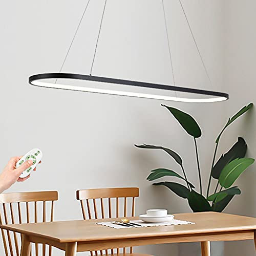 AUCF Pendelleuchte LED Kronleuchte Oval Esstisch Lampen Modern Pendellampe Dimmbar Hängelampe Wohnzimmer Leuchte Höhenverstellbar Hängeleuchte Für Flur Küche Schlafzimmer Deko Pendellampe