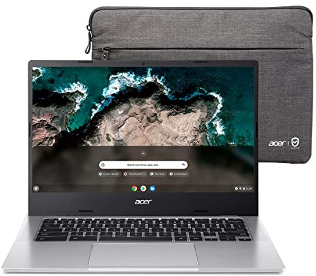 Acer Laptop Chromebook 514 | 35.6 cm FHD Touch | Procesador MediaTek Kompanio 828 Octa-Core | 8GB RAM | 64GB eMMC | Wi-Fi 6 | KB retroiluminado | Chrome OS | Hasta 15 horas de duración de la batería |