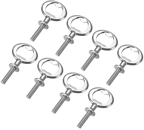 QUARKZMAN Apribottiglie, 8pz 80mm - Apribottiglie, a Vite in Lega di Zinco Kit di Inserti Piatti Filettati per Matrimoni Feste del Vino Fai Da Te Artigianato (Argento)