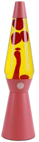 I-TOTAL® - Lampada Lava, Effetto Bolle, Lava Lamp Colorata (Rossa)
