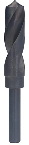 Spiralbohrer 22 mm, Schnellarbeitsstahl-Metallbohrer mit geradem Schaft, 118-Grad-Spiralbohrer mit 1/2 Zoll kleinem Schaft für reibungsloses Bohren