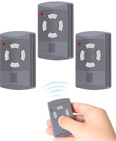 Trasmettitore manuale da 40,685 MHz HSE2 HSE4, HS2 HS4, HSM2 HSM4, 4 canali, apriporta del garage, telecomando di ricambio, include batterie per porta del garage Hörmann *3 pezzi