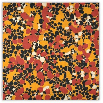siphylline Modischer orangefarbener Seidenschal mit Leopardenmuster, modischer Seidenschal für Damen, Modischer orangefarbener Leopardenmuster, Einheitsgröße