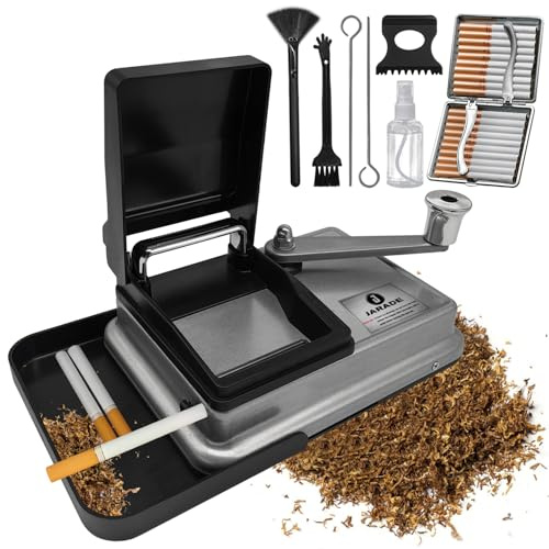 Tubeuse Cigarette Manuelle pour Cigarettes de 8 mm – Machine à Tuber en Métal de Qualité Supérieure – Tubeuse Facile à Utiliser – Parfaite pour les Cigarettes Faites Maison
