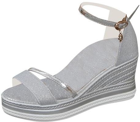 Genérico Zapatos Dorados Mujer,Sandalias Fascitis Plantar Mujer,Sandalias Piel,Zapatos Verano Tacon Bajo,Zapatillas Fascitis Plantar,Zapatillas Caminar,Vestir Tacon