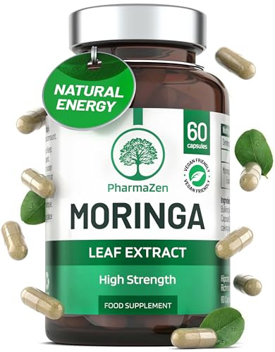 Moringa 2000mg – High Strength – 60 Small Capsules - Easy to Swallow