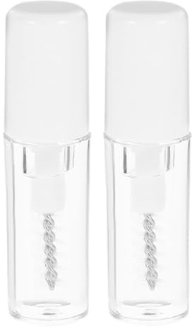 Gel pour Sourcils Transparent 2 Pièces en Plastique, Fixateur | Résistant à Transpiration, Définition et Courbure, Format Mini, Usage Maison ou Salon
