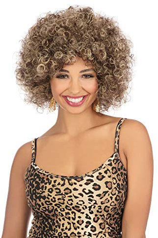 Womens 80s Brown Big Hair Wig (1 Pc.) - Gorgeous Design, Perfect for Costume Parties, Cosplays, Music Festivals, & Retro-Themed Events Halloween Halloween