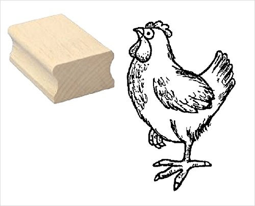 Stempel Stolzes Huhn - ca. 40 x 40 mm