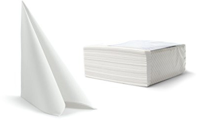 Alvotex Airlaid Servietten 40x40cm 50/1 - WHITE (001)