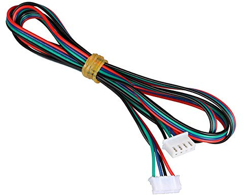 6Pcs 1.5M/4.9ft Stepper Motor Cables XH2.54 4Pin to 6Pin White Terminal Paralled Motor Wires for 3D Printer Stepper Motor