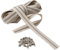 IPEA Reißverschluss Größe 5 - 10 Meter Nylon + 25 Metallschieber - Beige, Breite 30 mm - Universell für Möbel, Kleidung & Accessoires
