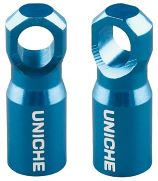 UNICHE Presta Valve Cap with Valve Core Removing Function - 2 Pack [Blue] | Valve Dust Cap Fits Presta French Valves on MTB, Road Bikes, Gravel Bikes