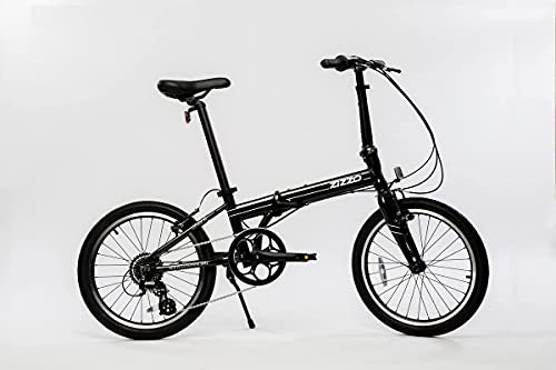 ZiZZO Urbano 26lb Lightest Aluminum Frame Genuine Shimano 8-Speed 20-Inch Folding Bike (Space Gray)