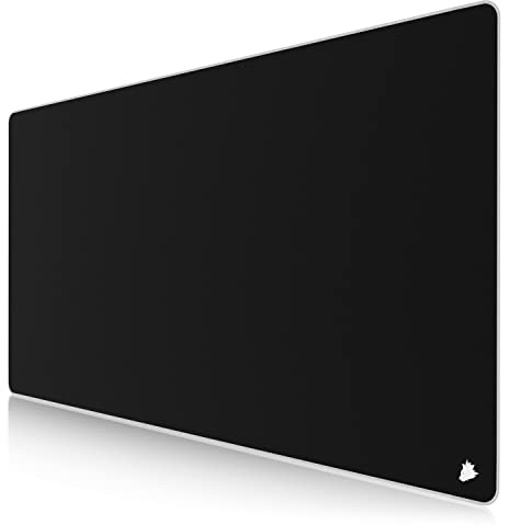 CSL - Übergröße Mauspad Gaming Titanwolf 1200x600mm - XXXL Mousepad groß - Tischunterlage Large Size - verbessert Präzision und Geschwindigkeit - XXL z.B. für Logitech Maus und Tastatur