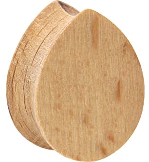 PIERCINGLINE Holz Plug TROPFEN Ohr Piercing Buche 12 mm