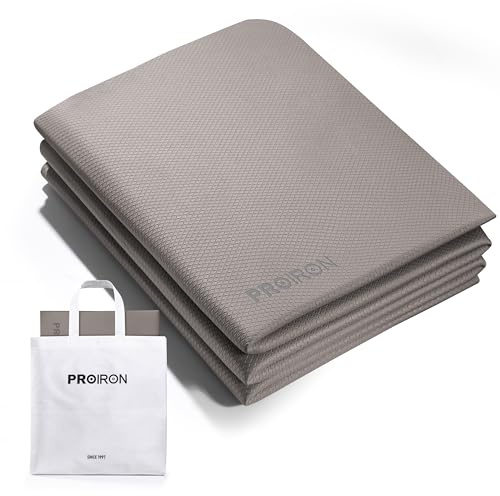 PROIRON Yogamatte Faltbar TPE, Reise Yogamatte rutschfest & leicht 183cm x 61cm x 6mm, Gymnastikmatte mit Tasche für Fitness Pilates