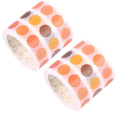 STOBOK Washi Tape Spirale 2 Stück Dekorativer Planeraufkleber aus Papier für Notizzettel und Tagebuch