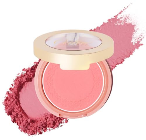 Oulac Pink Blushers for Cheeks Make up, Powder Blush For High-Pigment Colour, Long-Lasting Fade & Sweat Resistant, Vegan & Cruelty-Free, N13 Petal Blossom