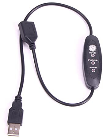 SRMAN USB 5V-12V Temperaturregler Heizungsthermostat 3-Fach Einstellbar 24W