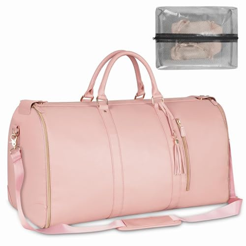 JTBDWOSK Reisetasche,Carry on Garment Duffle Bag,Travel Bag,Travluxe Faltbare Reisetasche,Foldy luux Bag,Umwandelbarer Handgepäck,Reisetasche Kleidersack 2 In 1, Wasserdichter Kleidersack,A