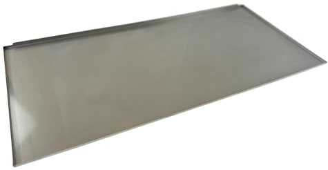 EWH rostfritt stål fettuppsamlingsplåt/fettbadkar/droppplåt för Landmann Rexon 3 & 4 av rostfritt stål (65,5 x 31 x 0,7 cm)