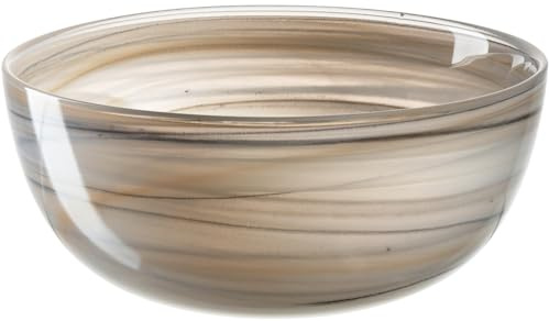 LEONARDO HOME Alabastro Schale, 4er Set, einzigartige Schalen aus geschleudertem Alabasterglas, organische Textur, ästhetische Schälchen mit glatter Oberfläche, Durchmesser 14 cm, mehrfarbig, 026786